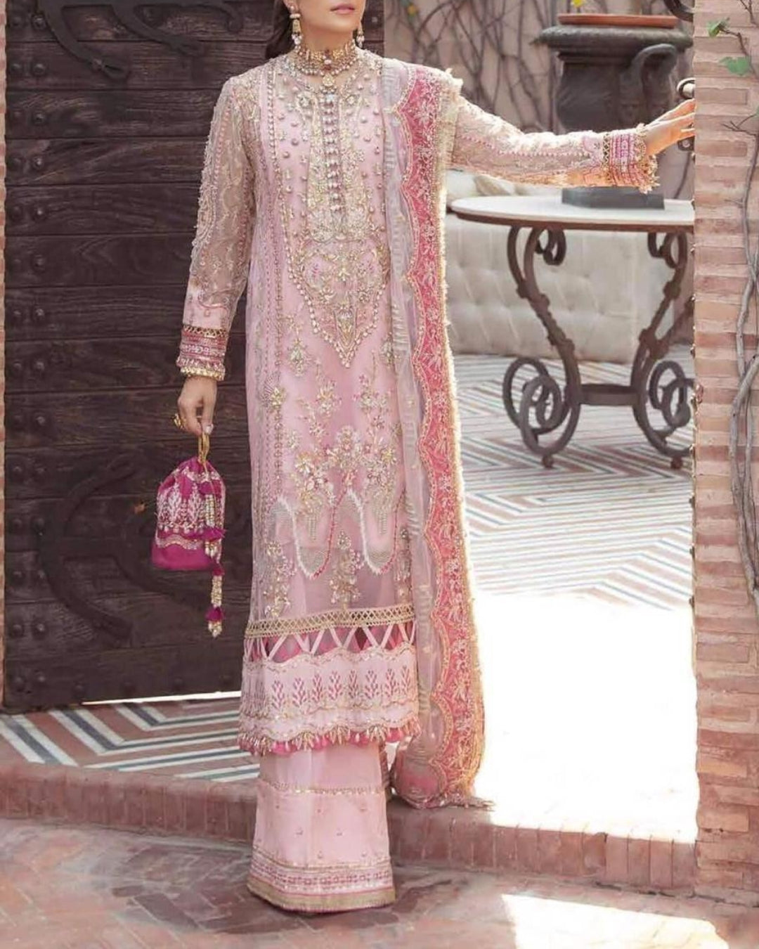 GULAAL – 3PC WEDDING EDITION ORGANZA UNSTITCHED EMBROIDERED SUIT