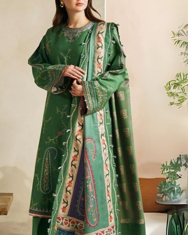 ZARA SHAHJAHAN – 3PC LAWN EMBROIDERED SHIRT, TROUSER & DIGITAL PRINT DUPATTA – KPR0508