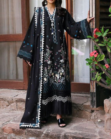 REPUBLIC WOMENSWEAR – 3PC UNSTITCHED DHANAK EMBROIDERED SUIT