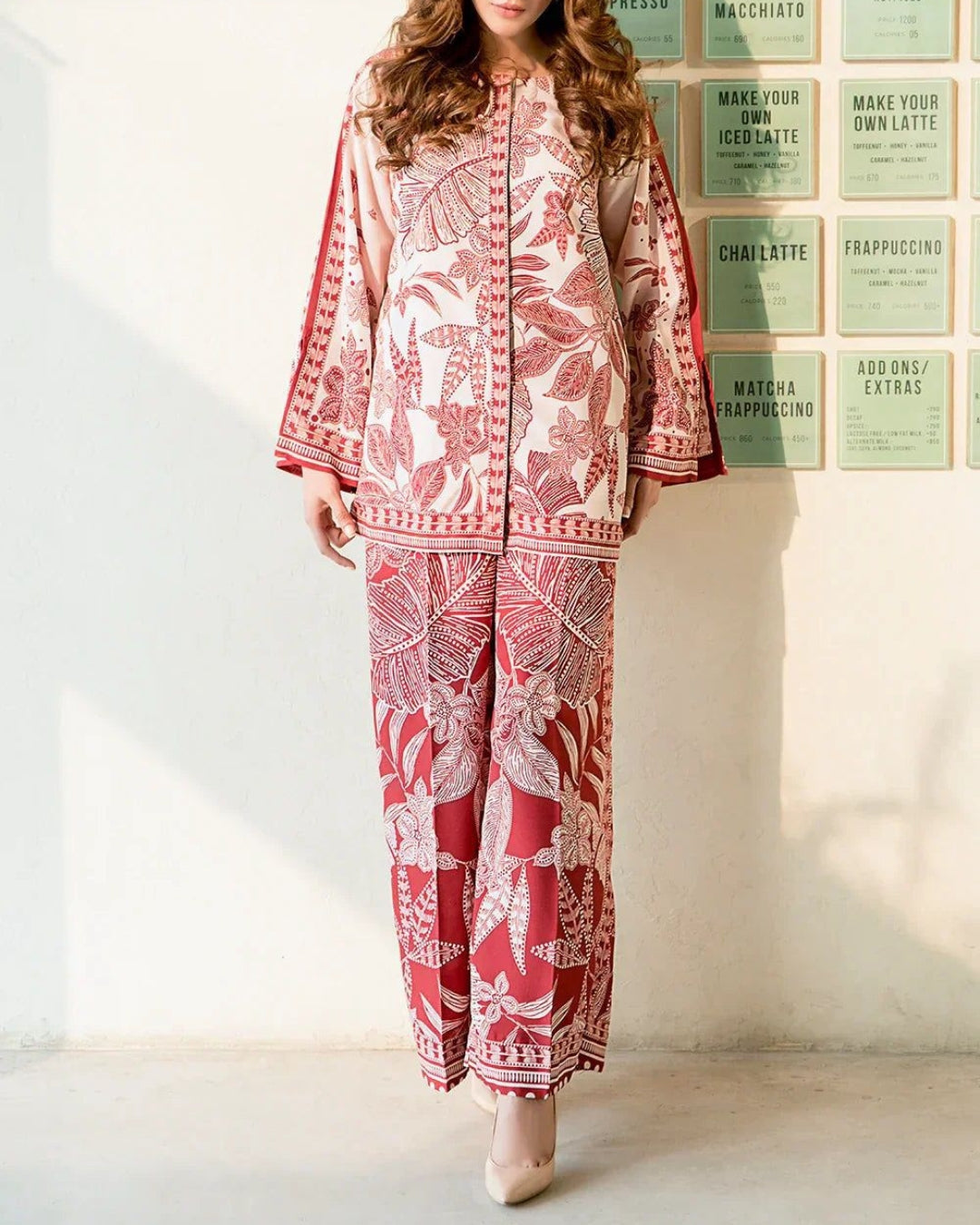 LULUSAR – 3PC SILK UNSTITCHED DIGITAL PRINTED SUIT