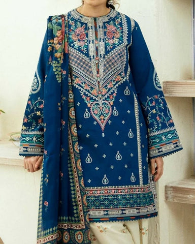 COCO BY ZARASHAHJAHAN – 3PC LUXURY LAWN EMBROIDERED SUIT WITH DIAMOND DUPATTA – 0507