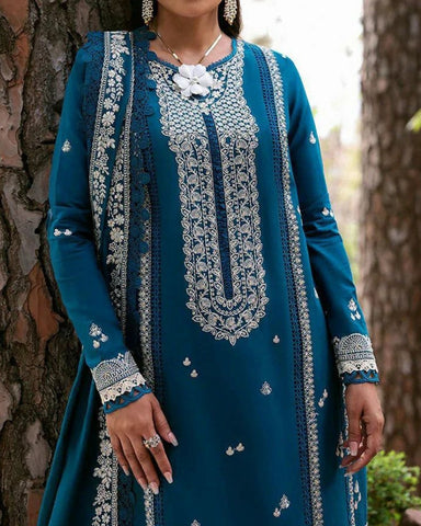 REPUBLIC WOMENSWEAR – DHANAK 3PC UNSTITCHED DRESS