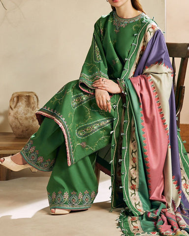 ZARA SHAHJAHAN – 3PC LAWN EMBROIDERED SHIRT, TROUSER & DIGITAL PRINT DUPATTA – KPR0508