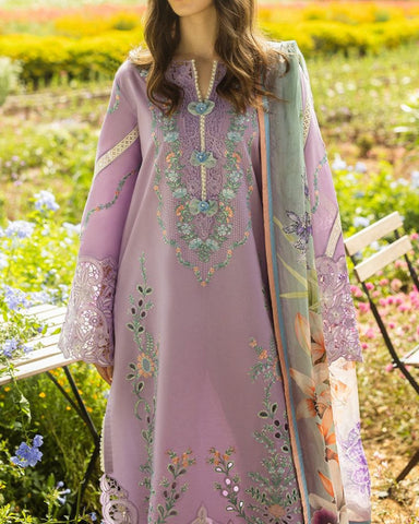 MUSHQ – 3PC LAWN LUXURY COLLECTION WITH VOIL DIAMOND DUPATTA - 0570