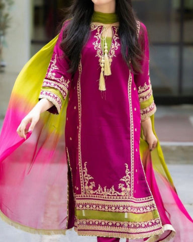 KOMAL SUMMER COLLECTION 3PC UNSTITCHED LAWN WITH CHIFFON DUPATTA