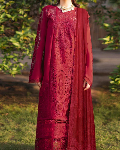 ZARASHAHJAHAN – 3PC LAWN LUXURY COLLECTION WITH DIAMOND VOIL DUPATTA