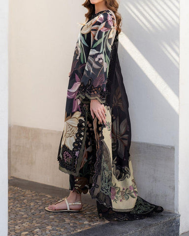 BAROQUE – 3PC UNSTITCHED LUXURY LAWN EMBROIDERED SUIT