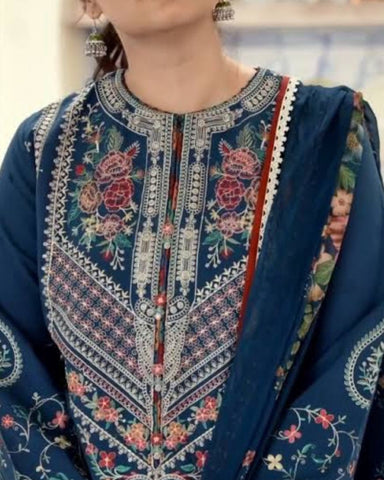 COCO BY ZARASHAHJAHAN – 3PC LUXURY LAWN EMBROIDERED SUIT WITH DIAMOND DUPATTA – 0507