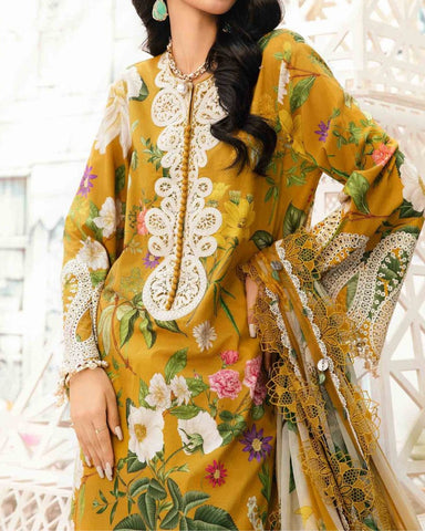 MARIA.B – 3PC LAWN EMBROIDERED SHIRT, TROUSER & PRINTED LAWN DUPATTA